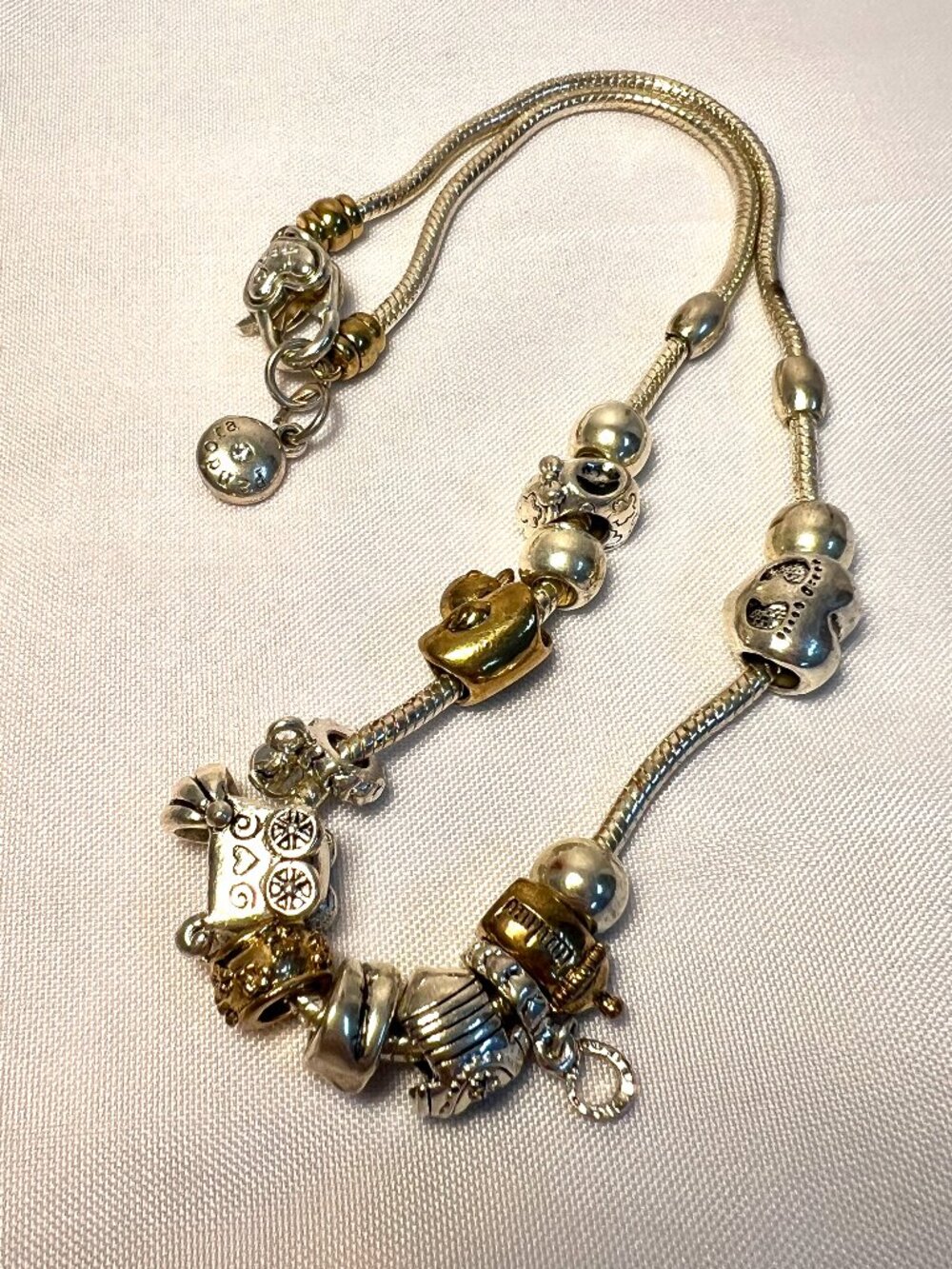 Pandora Single-Strand Charm Necklace with Multiple Charms - SB5D3